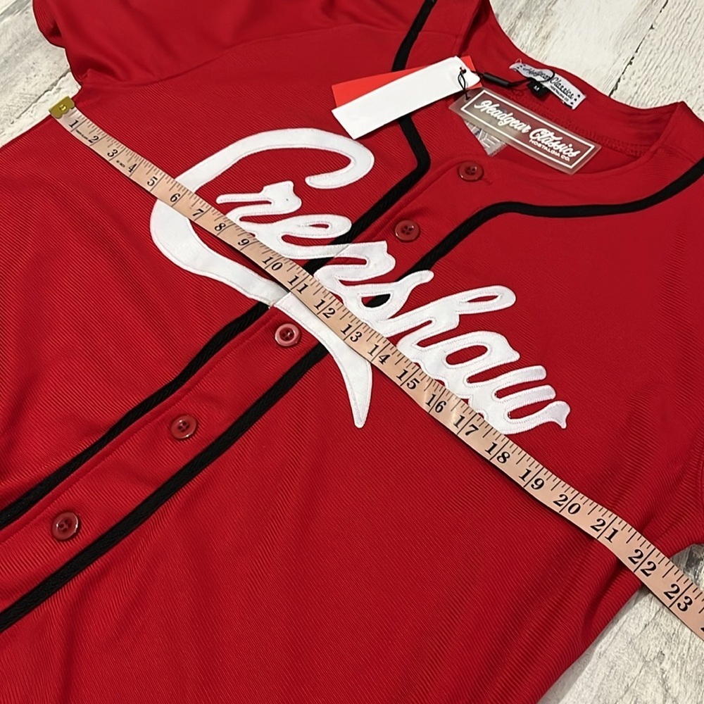 Headgear Classics Crenshaw Jersey Size M New Nipsey Hussle Victory Baseball - Picture 10 of 12
